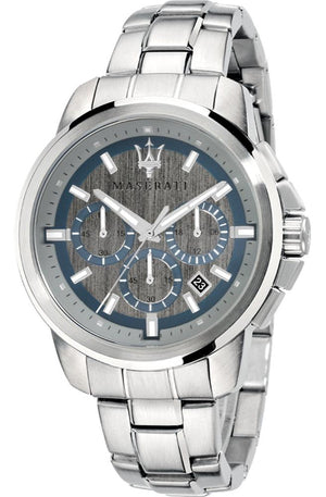 Maserati Successo Chronograph Silver Dial Silver Steel Strap Watch For Men - R8873621006 Buy Now By Maserati