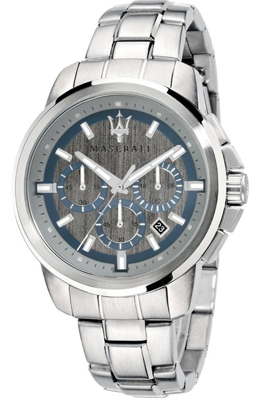 Maserati Successo Chronograph Silver Dial Silver Steel Strap Watch For Men - R8873621006 Buy Now By Maserati