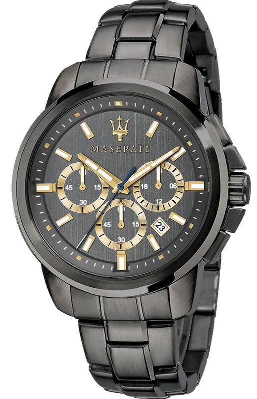 Maserati Successo Chronograph Gray Dial Gray Steel Strap Watch For Men - R8873621007 Buy Now By Maserati
