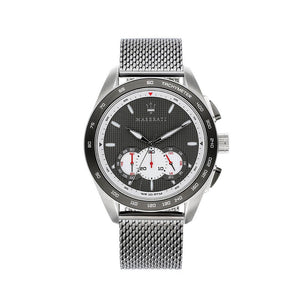 Maserati Traguardo Chronograph Black Dial Silver Mesh Bracelet Watch For Men - R8873612008 Buy Now By Maserati