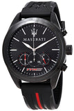Maserati Traguardo Chronograph Black Dial Black Rubber Strap Watch For Men - R8871612004 Buy Now By Maserati
