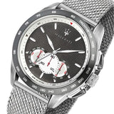 Maserati Traguardo Chronograph Black Dial Silver Mesh Bracelet Watch For Men - R8873612008 Buy Now By Maserati