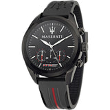 Maserati Traguardo Chronograph Black Dial Black Rubber Strap Watch For Men - R8871612004 Buy Now By Maserati