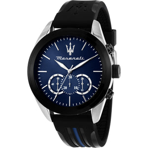 Maserati Traguardo Chronograph Blue Dial Black Silicone Strap Watch For Men - R8871612044 Buy Now By Maserati