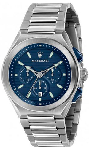Maserati Triconic Quartz Blue Dial Silver Steel Strap Watch For Men - R8873639001 Buy Now By Maserati
