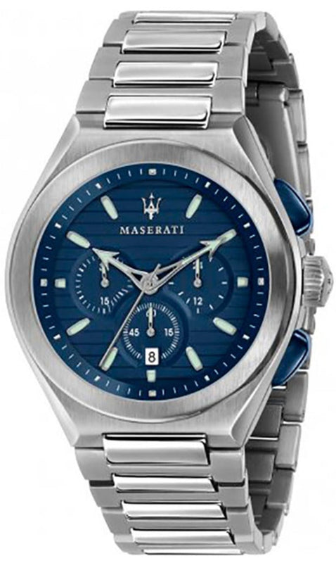 Maserati Triconic Quartz Blue Dial Silver Steel Strap Watch For Men - R8873639001 Buy Now By Maserati