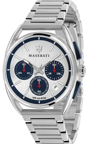 Maserati Trimarano Chronograph Silver Dial Silver Stainless Steel Strap Watch For Men - R8873632001 Buy Now By Maserati