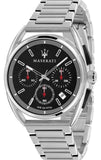Maserati Trimarano Chronograph Black Dial Silver Stainless Steel Strap Watch For Men - R8873632003 Buy Now By Maserati