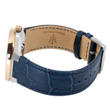 Maserati Stile Automatic Limited Edition White Dial Blue Leather Strap Watch For Men - R8821142001 Buy Now By Maserati