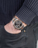 Maserati Competizione Analog Black Dial Two Tone Stainless Steel Strap Watch For Men - R8853100020 Buy Now By Maserati