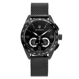 Maserati Traguardo Chronograph Black Dial Black Mesh Bracelet Watch For Men - R8873612031 Buy Now By Maserati