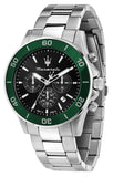 Maserati Competizione Chronograph Black Dial Silver Steel Strap Watch For Men - R8873600008 Buy Now By Maserati