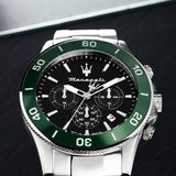 Maserati Competizione Chronograph Black Dial Silver Steel Strap Watch For Men - R8873600008 Buy Now By Maserati