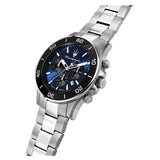Maserati Competizione Chronograph Blue Dial Silver Steel Strap Watch For Men - R8873600009 Buy Now By Maserati