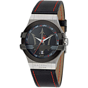Maserati Potenza Black Dial Black Leather Strap Watch For Men - R8851108001 Buy Now By Maserati