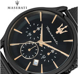 Maserati Epoca Chronograph Black Dial Black Mesh Strap Watch For Men - R8873618013 Buy Now By Maserati