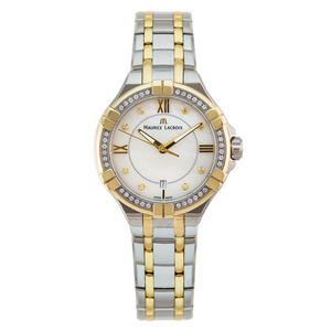 Maurice Lacroix Aikon Diamonds Mother of Pearl Dial Two Tone Steel Strap Watch for Women - A11006-DY503-171-1 Buy Now By Maurice Lacroix