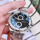 Maurice Lacroix Aikon Chronograph Black Dial Silver Steel Strap Watch for Men - AI1018-SS002-330-1 Buy Now By Maurice Lacroix