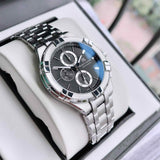 Maurice Lacroix Aikon Chronograph Black Dial Silver Steel Strap Watch for Men - AI1018-SS002-330-1 Buy Now By Maurice Lacroix