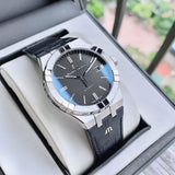 Maurice Lacroix Aikon Date Automatic Black Dial Black Leather Strap Watch For Men - AI6008-SS001-330-1 Buy Now By Maurice Lacroix