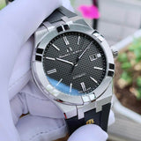 Maurice Lacroix Aikon Automatic Chronograph Black Dial Black Leather Strap Watch for Men - AI1808-SS000-330-2 Buy Now By Maurice Lacroix