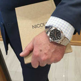 Maurice Lacroix Aikon Automatic Black Dial Silver Steel Strap Watch for Men - AI1807-SS002-330-1 Buy Now By Maurice Lacroix