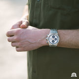 Maurice Lacroix Aikon Chronograph Silver Dial Silver Steel Strap Watch for Men - AI1018-SS002-131-1 Buy Now By Maurice Lacroix