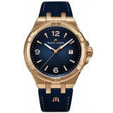 Maurice Lacroix Aikon Limited Edition Blue Dial Blue Leather Strap Watch For Men - AI6008-BRZ01-420-1 Buy Now By Maurice Lacroix