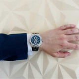 Maurice Lacroix Aikon Chronograph Black Dial Black Leather Strap Watch for Men - AI1018-SS001-330-2 Buy Now By Maurice Lacroix