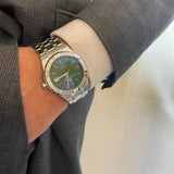 Maurice Lacroix Aikon Date Quartz Green Dial Silver Steel Strap Watch for Men - AI1108-SS002-630-1 Buy Now By Maurice Lacroix
