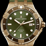 Maurice Lacroix Aikon Venturer Bronze Dial Green Rubber Strap Watch For Men - AI6058-BRZ01-630-1 Buy Now By Maurice Lacroix