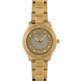 Michael Kors Runway Three-Hand Gold Dial Gold Steel Strap Watch For Women - MK6911 Buy Now By Michael Kors