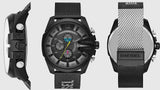 Diesel Mega Chief Chronograph Black Dial Black Mesh Bracelet Watch For Men - DZ4514 Buy Now By Diesel