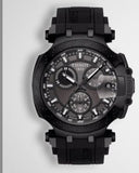 Tissot T Race Chronograph Anthracite Black Dial Black Silicone Strap Watch For Men - T115.417.37.061.03 Buy Now By Tissot