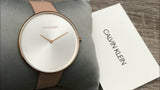 Calvin Klein Full Moon Silver Dial Pink Leather Stap Watch for Women - K8Y236Z6 Buy Now By Calvin Klein