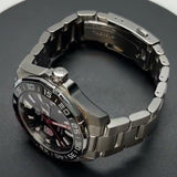 Tag Heuer Aquaracer Automatic Match Timer Black Dial Silver Steel Strap Watch for Men - WAY201G.BA0927 Buy Now By Tag Heuer