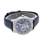 Emporio Armani Luigi Chronograph Blue Dial Black Leather Strap Watch For Men - AR60011 Buy Now By Emporio Armani