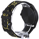 Gucci G Timeless Ghost Black Dial Black Leather Strap Watch For Men - YA1264019 Buy Now By Gucci