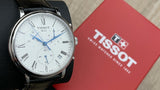 Tissot Carson Premium Chronograph Silver Dial Black Leather Strap Watch For Men - T122.417.16.033.00 Buy Now By Tissot