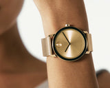 Movado Bold Gold Dial Gold Mesh Bracelet Watch for Women - 3600242 Buy Now By Movado