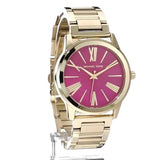 Michael Kors Hartman Quartz Pink Dial Gold Steel Strap Watch For Women - MK3520 Buy Now By Michael Kors