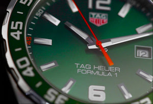 Tag Heuer Formula 1 Limited Edition Green Dial Silver Steel Strap Watch for Men - WAZ1017.BA0842 Buy Now By Tag Heuer