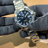 Tag Heuer Aquaracer Calibre 5 Automatic Blue Dial Silver Steel Strap Watch for Men - WAY2012.BA0927 Buy Now By Tag Heuer