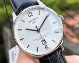 Tissot Chemin Des Tourelles Powermatic 80 Silver Dial Black Leather Strap Watch For Men - T099.407.16.037.00 Buy Now By Tissot