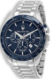 Maserati Traguardo Chronograph Blue Dial 45mm Stainless Steel Watch For Men - R8873612043 Buy Now By Maserati