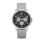 Tommy Hilfiger Chronograph Black Dial Silver Mesh Bracelet Watch for Men - 1791292 Buy Now By Tommy Hilfiger