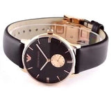 Emporio Armani Classic Brown Dial Brown Leather Strap Watch For Men - AR0383 Buy Now By Emporio Armani