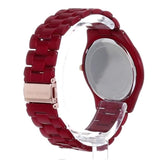 Michael Kors Slim Runway Red Dial Red Steel Strap Watch For Women - MK3895 Buy Now By Michael Kors