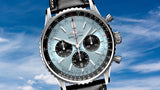 Breitling Navitimer B01 Chronograph 43 Blue Dial Black Leather Strap Watch for Men - AB0138241C1P1 Buy Now By Breitling