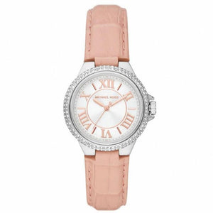 Michael Kors Camille Three-Hand Crystals White Dial Pink Leather Strap Watch for Women - MK2963 Buy Now By Michael Kors